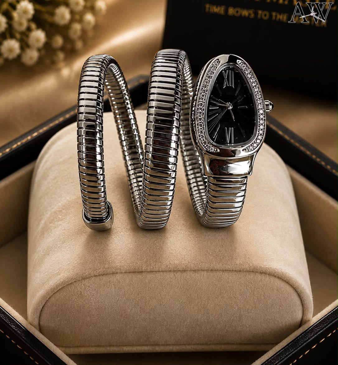 Luxury Women's Snake Chain Bracelet Watch