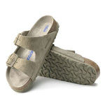 Classic Double Buckle Footbed Sandals – Sand product view