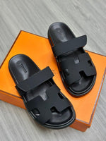 Signature H-Cut Slide Sandals – Black product view