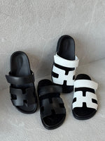 Signature H-Cut Slide Sandals – Gallery / Multi-color product view